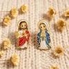 1/2Pcs Mary Enamel Brooches Badge Lapel Pin For Backpack Clothes Accessories Fashion Jewelry Birthday Gifts