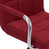 Bar Stool Wine Red Fabric
