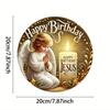 Metal Wall Sculpture Birthday Jesus Angel Rustic Christmas Decor Gift