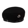 Autumn and Winter Sweet and Spicy Woolen Beret Hat Design British Retro Face Showing Small Octagonal Hat Painter Hat for Women