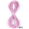 10 yardas Cuerda Redonda de Cuero Diámetro 1.5mm Cordón de Cuero Genuino de Colores Accesorios de Ropa DIY Artesanía en Cuero Materiales Hechos a Mano
