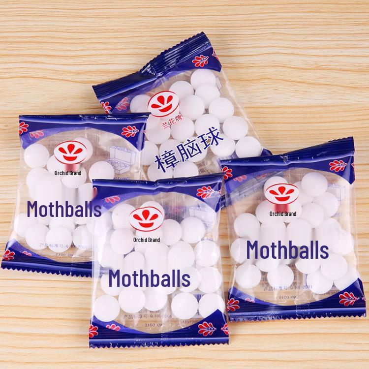 Camphor Insect-Repellent Deodorant Balls for Wardrobe and Household Use