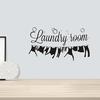 Removable Wall Sticker Waterproof Transferable Clothes Letters Print Decals Laundry Wall Stickers