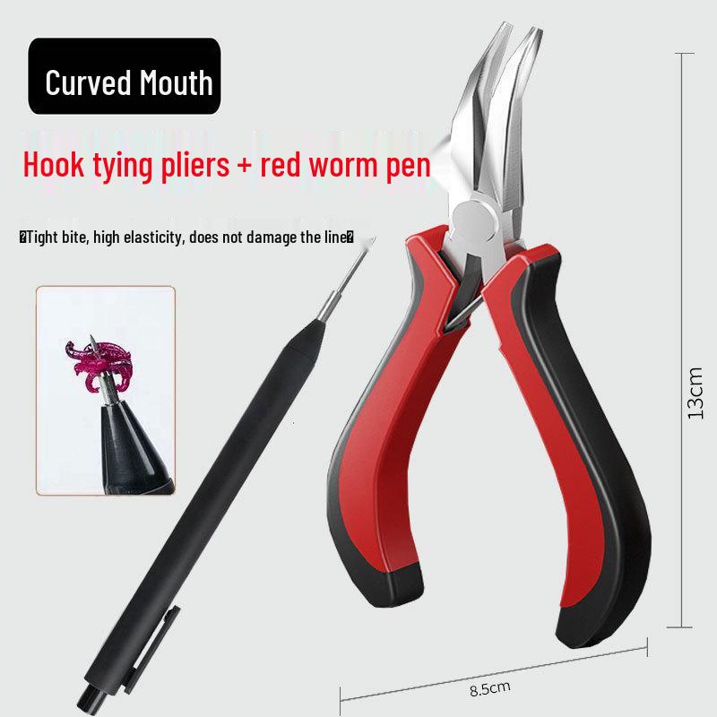Wielofunkcyjne płaskodziobe szczypce ze stali nierdzewnej do haczyków wędkarskich do ciągnięcia i wiązania żyłki