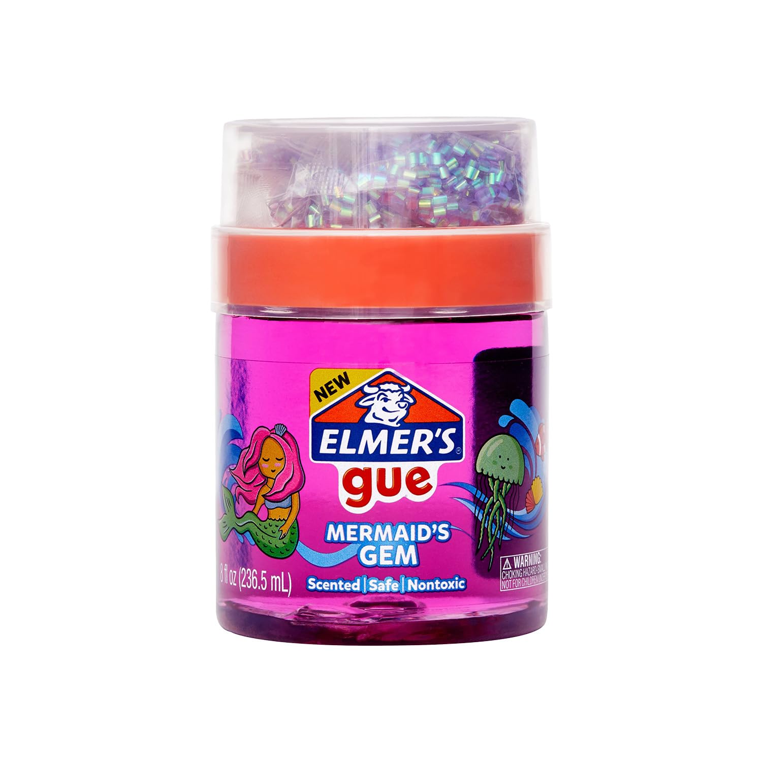 Смесь ГУУ Мерцающий Жемчуг 2164726 ELMER S Слайм, 236 мл, Готовый Слайм, фиолетовый