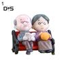 Decorations Home Mini Park Bench Grandpa Grandma Model Miniature Landscape Garden Decor Ornament