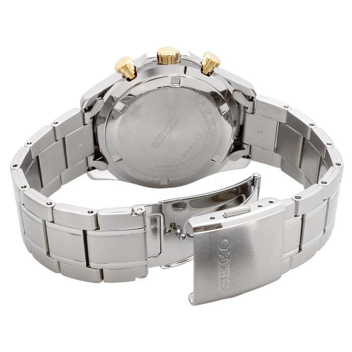 Seiko Chronograph Quartz Watch Men's SBTR015 Black & Gold