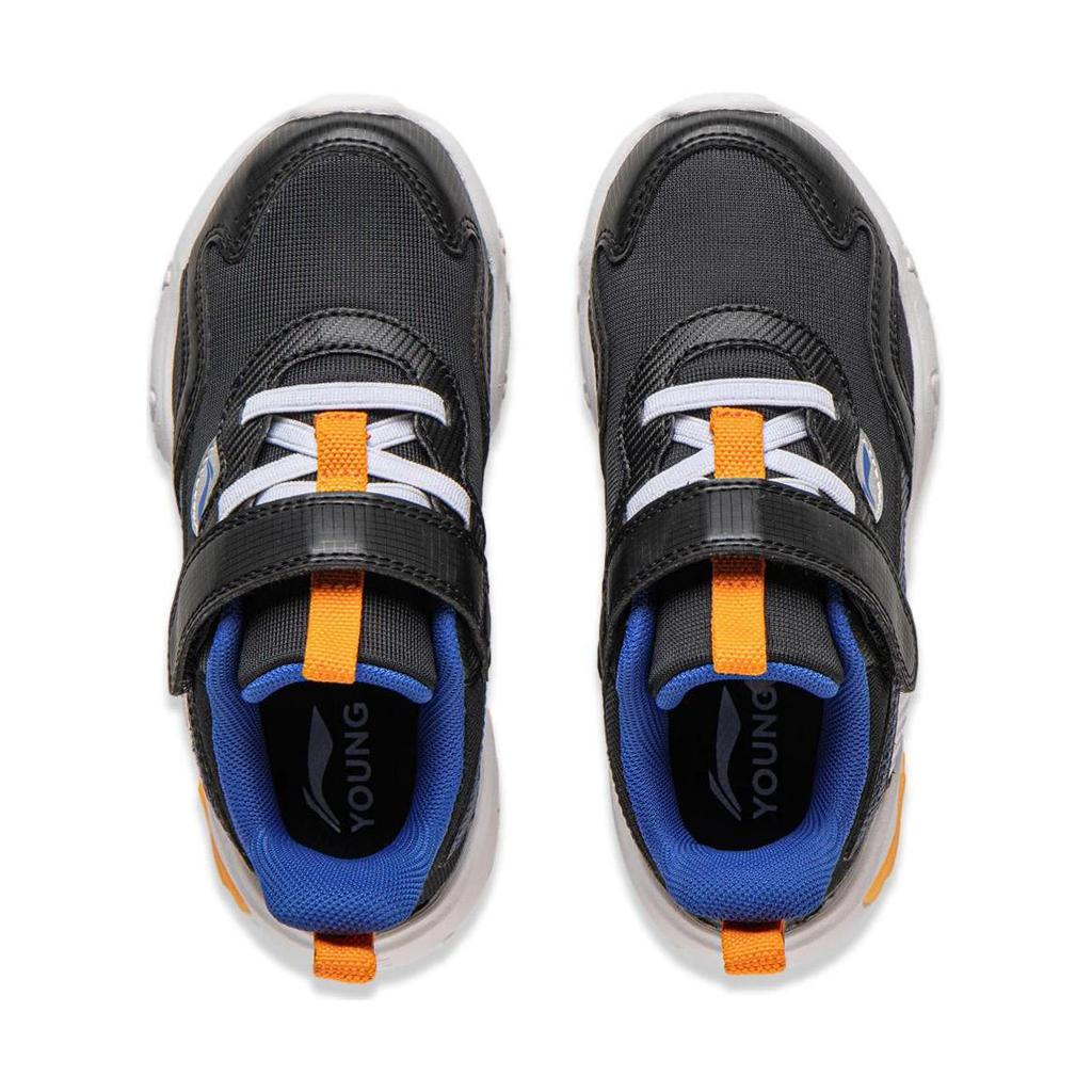 Li Ning Comfortable Non-Slip Shock Absorbing Wear-Resistant Kids Casual Shoes Kids Casual Shoes Black YKNU020-3