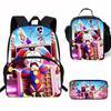 Kinder Cartoon Rucksack Set Grundschüler Mit Lunchtasche Federmäppchen - Leicht Ergonomisch Oxford Stoff