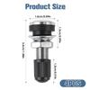 Reinforced Metal Heavy Duty Vacuum Tubeless Tire Valves Stem For Automotive Motorcycle Wheels Secure Crimped Seal Design