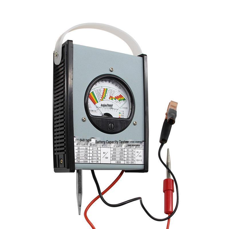 FY54B Elektrisches Auto-Batterietester & Kapazitätsdetektor, 6V/12V Batteriemessgerät & Entladegabel
