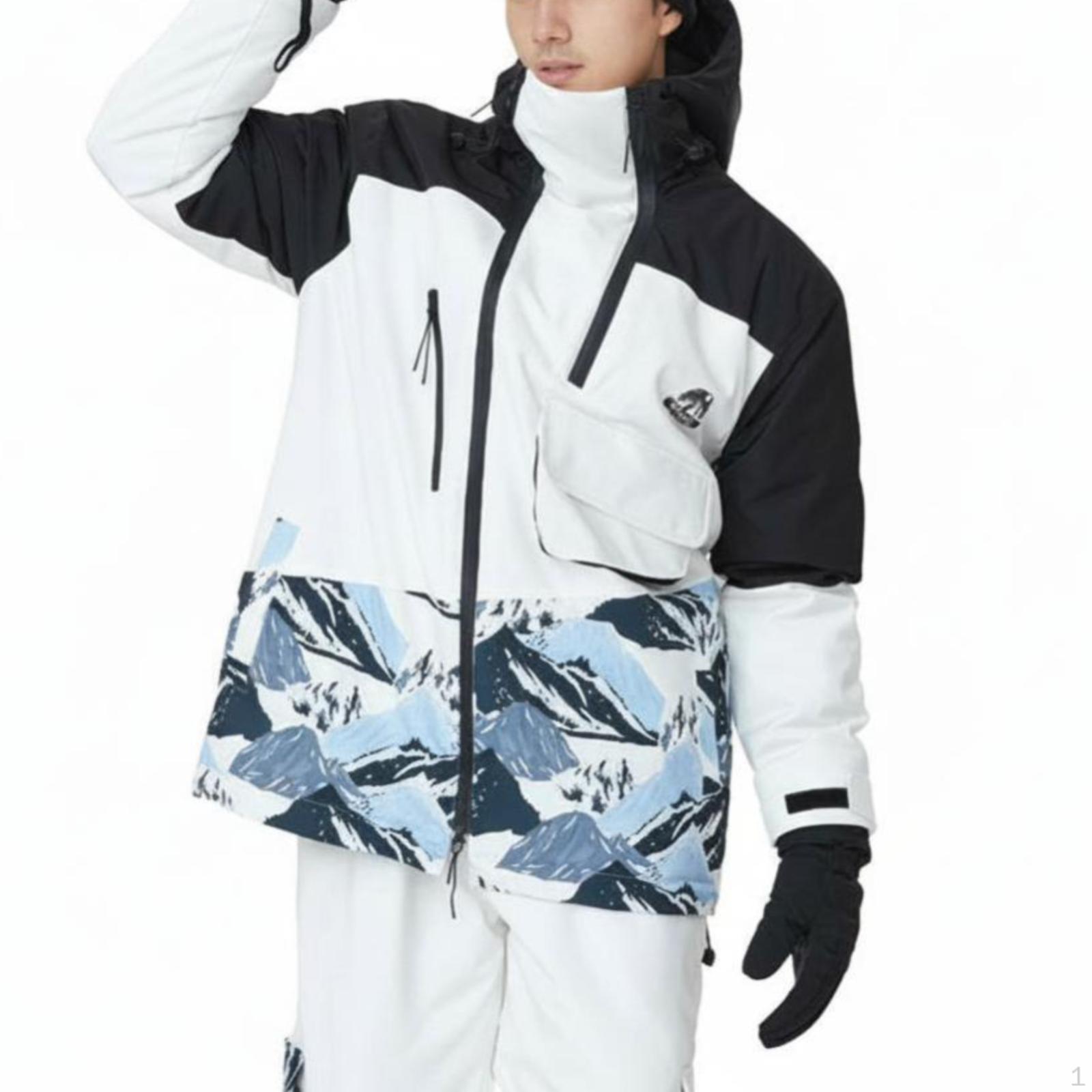 Ski Jacket Pants Set, Waterproof Windproof