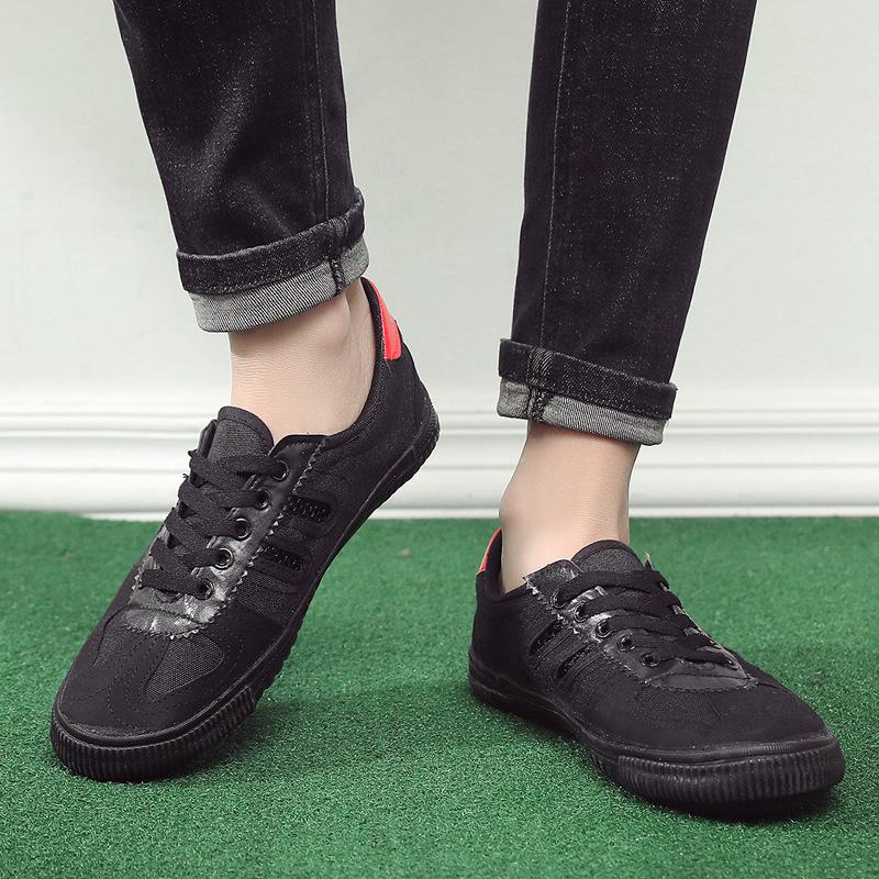 

Breathable Canvas Volleyball & Martial Arts Training Shoes with Soft Sole 36