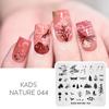 kads Nail Art Stamping Plates 63 Designs Nature Series Nail Template Stencil Plates for Nail Salon