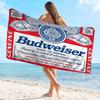 King Of Beer B-Budweiser Microfiber Beach Towel Absorbent Quick Dry Soft Yoga Swimming Resort Mountain Climbing Towel