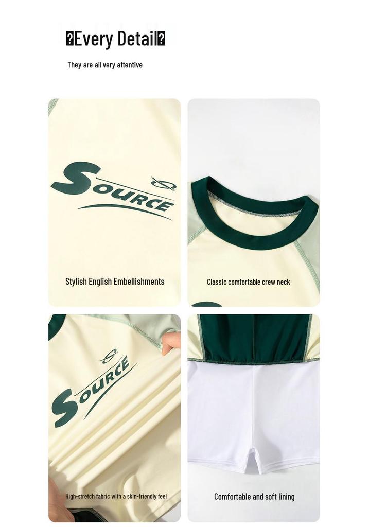 2025 New Style Boys' Two-Piece Sleeveless Swimsuit Set for Professional Training