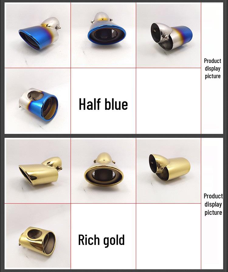 Compatible Car Muffler Tailpipe for Cruze, Excelle, Focus S, Tiggo, Yuexiang, Roewe 350, Jimny