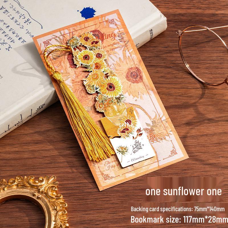 Набор полых закладок в стиле ретро, масляная живопись: Креативный подарок на День учителя