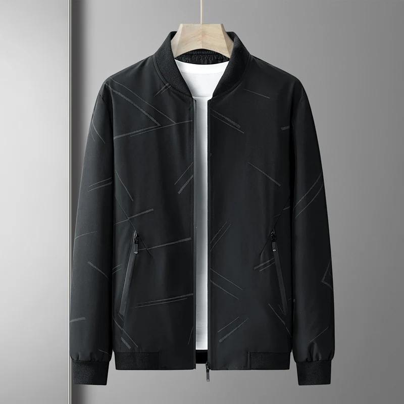 Spring Autumn Men Outdoor Fishing Casual Windproof Breathable Warm Jacket Fashionable Simple Natural Solid Color Versatile Coat