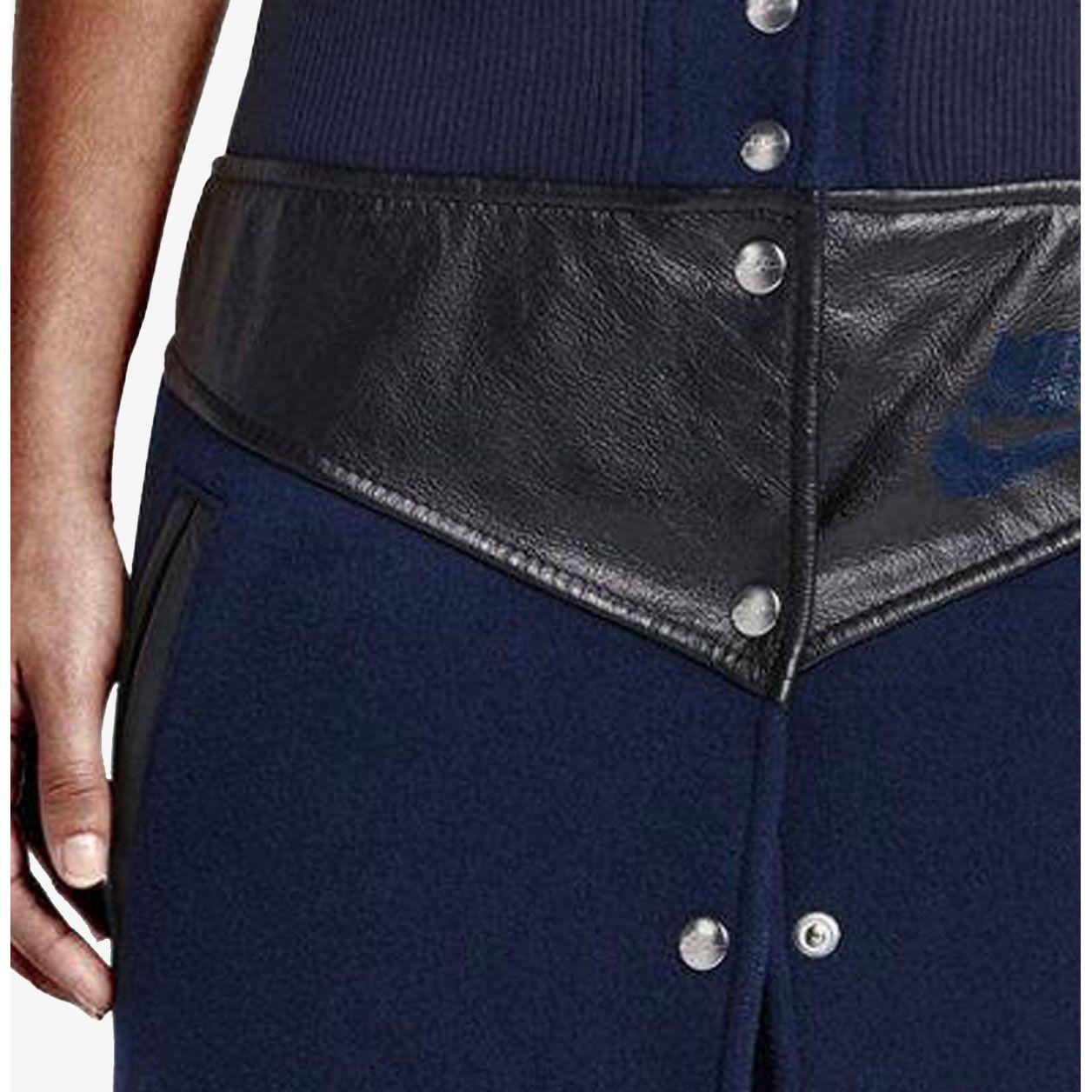 Nike Юбка с принтом логотипа в стиле пэчворк на пуговицах — фото 6