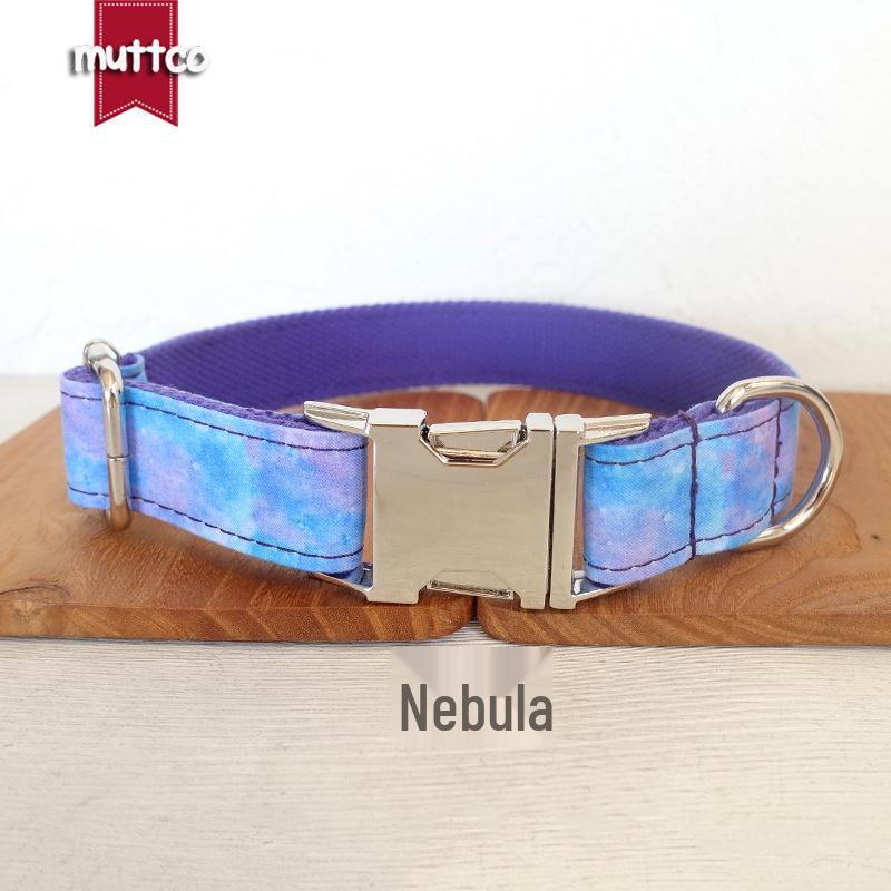 MUTTCO Personalized Dog Collar, Thickened Zinc Alloy, UDC-087 Small