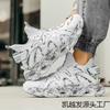 Men's Shoes Autumn New Large Size Dad Shoes National Sports Shoes Casual Fly-woven Socks Mouth Running Shoes