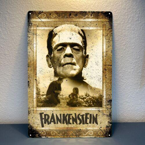 Frankenstein Retro Movie Metal Poster Tin Sign xcm Collectable Plate aluminum 20x30cm(7.8x11.8inch)