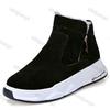 Mode Herren Winter High Top Warmhalten Schuhe Winter Neue Mode Warm Dick Schneestiefel Reißverschluss Plüschschuhe Rutschfest Baumwolle Schneestiefel