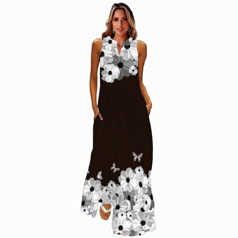

Dress Mom s Dress for Middle-Aged and Elderly People Pear Shapes Waist-Slimming Long Dress Casual Women s Catwalk Photo Style 200 XL(70.00 kg-77.50 kg)