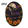 Halloween Wall Decor Oval Sign Layered Wooden Cute Ghost Bat Spooky Home Decorations Pumpkin Witch Designs Festive Art Decoration for Interior Retro