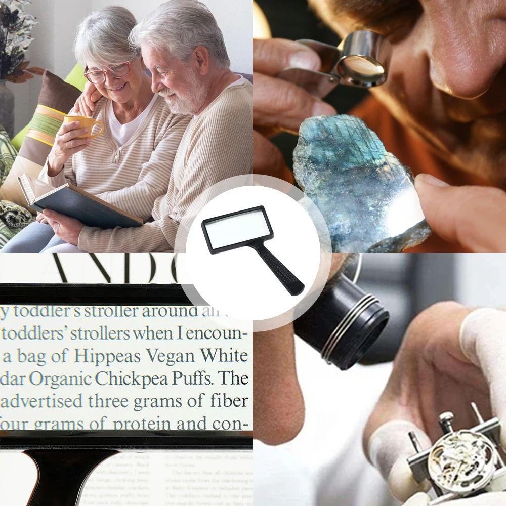 High Definition Magnifying Glass Compact 10X Magnifying Glass Loupe Magnifier  Reading