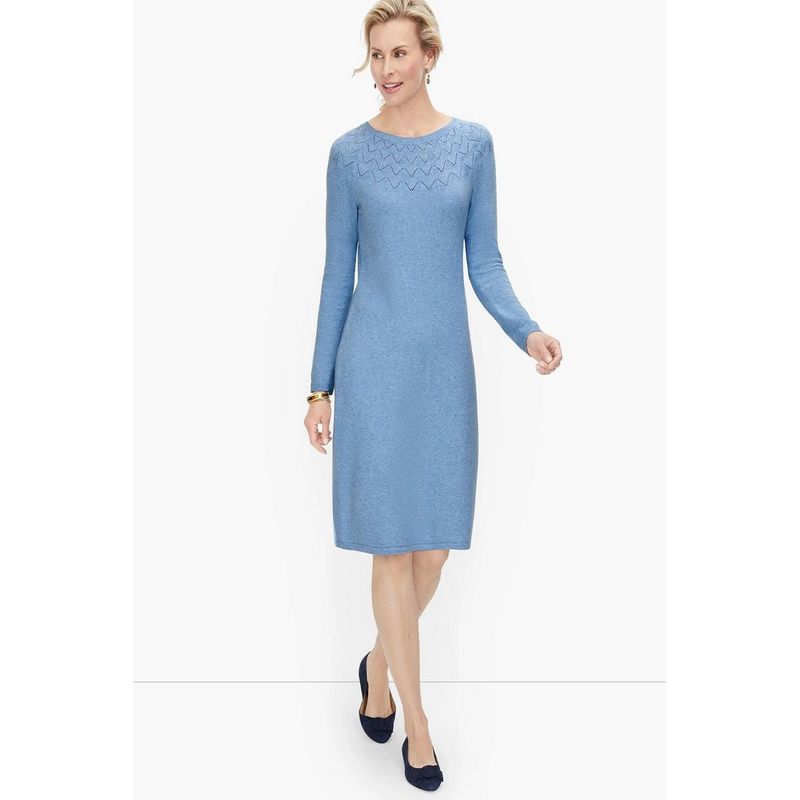 

Fall and Winter Fashion Base Skirt Chubby Girl Skin Color Lifting Sweater Sky Blue P