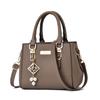 Fashion versatile women's handbag simple large-capacity messenger bag double-layer hairball shoulder bag bags