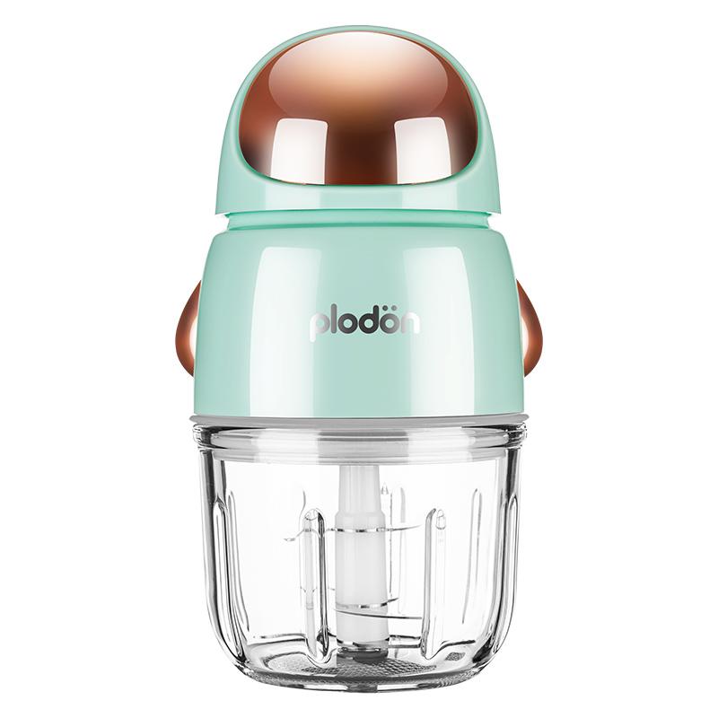 

Портативний блендер, 300 мл, міксер, багатофункціональний кухонний комбайн, електрична м’ясорубка, міні-міксери, чашка, дитяча машина для твердої їжі AU світло-зелений колір