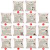 Pillow Cover Fiber Square Throw Pillow Cover Lettering Washable Sofa Cushion Case 45x45cm Best Gifts for Children Parents Family