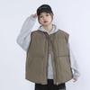 Feather Simple Loose White Duck Down Solid Color Knitted Collar Vest Sleeveless Women's New Down Vest