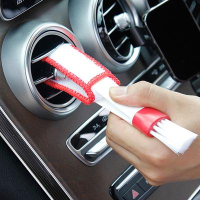 Car Cleaning Brush Air Conditioner Vent Cleaner Car Air Outlet Cleaning Soft Brush Tool Car Detailing Dust Removal Blinds Duster