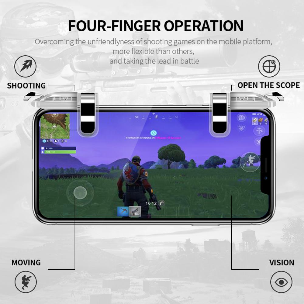 Mobile Gamepad Controller Trigger Fire Button Handle for L1R1 Shooter Controller PUBG Game Accessories