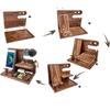 Solid Wood Multi-functional Desktop Charging Mobile Phone Stand