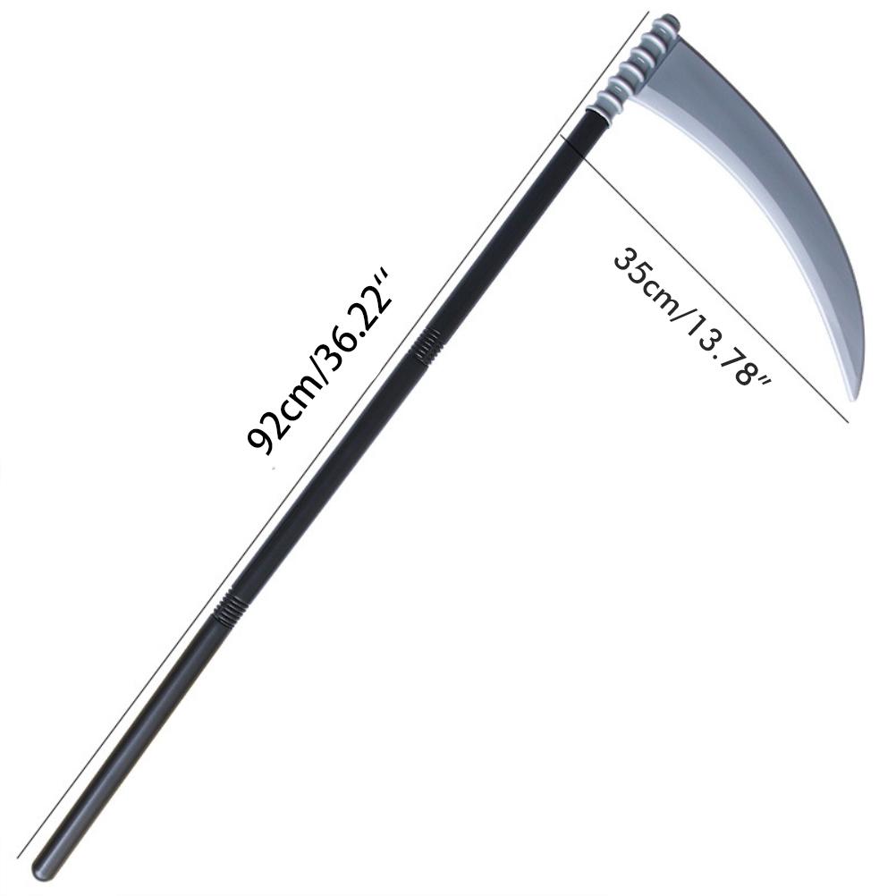 

4 Section Splicing Grim Reaper Scythe Demon Trident Toy Halloween Cosplay Props Type 2