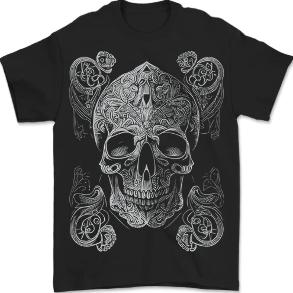 Religious Skull Pope Rock Music Heavy Metal Unisexs TShirt 100 Cotton S