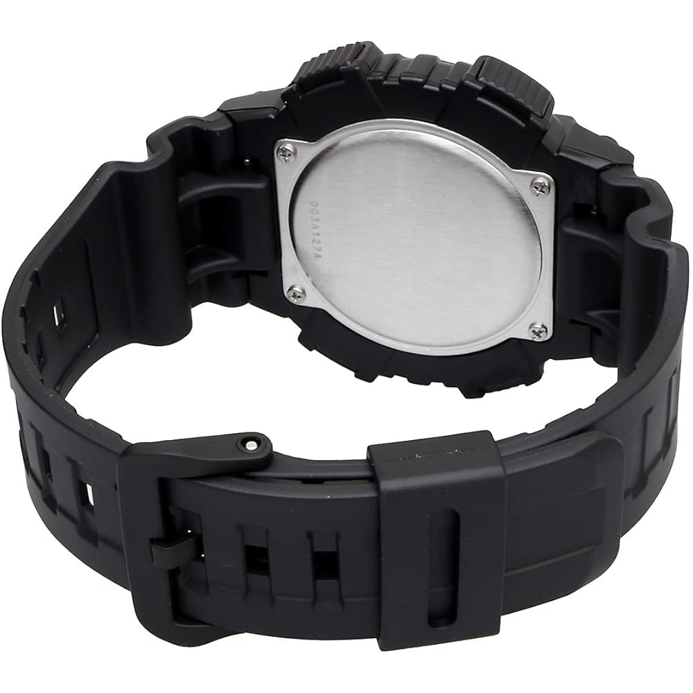 Casio Tough Solar Ana-Digi Quartz Watch AQ-S810 Series Men's Black Gold 50m Water Resistant