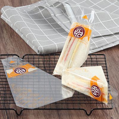 100Pcs Thicken Triangle Transparent Bread Sandwiches Bag Baking Food Wrap Bags