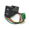 Car LED Spotlight Radar Fuel tank Rearview Steering Wheel Heating Button Switch with Wire for ISUZU MU-X D-MAX SPARK CROSS