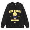 Sweat-shirt à manches longues avec imprimé d'ours, de loup et de Félix de stars de la K-POP coréenne pour femmes et hommes adultes