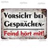 Vintage German Sign Voor Halt Metal Sign Aluminium Sign Decoration Plaque Home Wall Door Decor Bar Sign Home Plate Poster