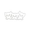 Three Big Eyes Cat Design Style Metal Cutting Die Stencil for DIY Scrapbooking Album Photo Embossing Paper Card Craft Decor