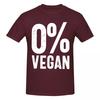 Unisex 0 Vegan Vegetarian T Shirt Vintage Plus Size Cotton Sleeve Custom Tshirt Unisex