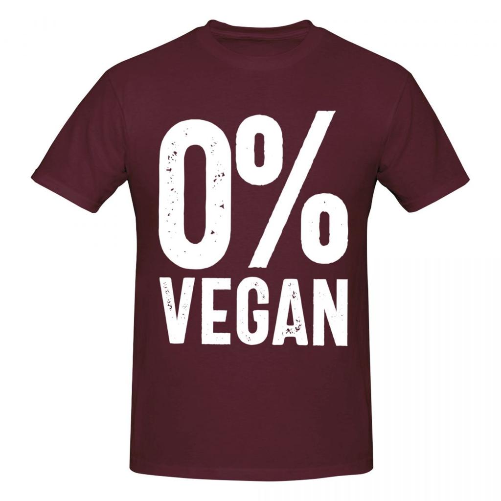 Unisex 0 Vegan Vegetarian T Shirt Vintage Plus Size Cotton Sleeve Custom Tshirt Unisex