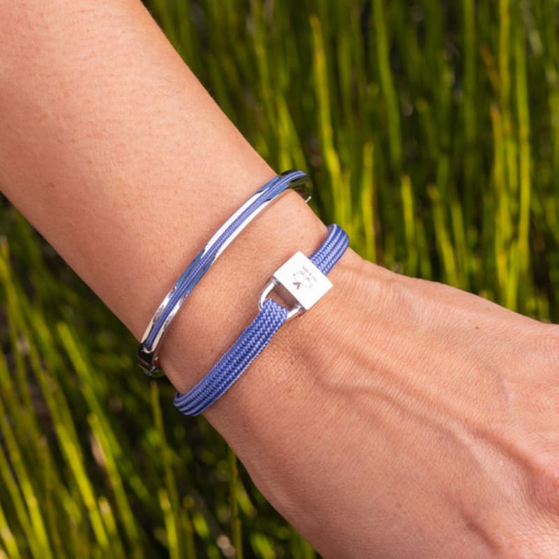 PIG & HEN (Women's) Billy Bracelet - Indigo Purple X Silver